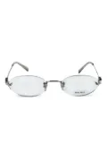 Miu Miu Eyewear oval-frame optical glasses - Silver