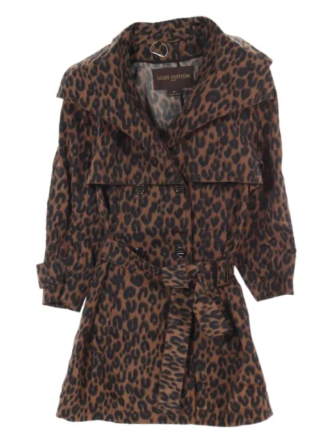 Louis Vuitton Pre-Owned 10's leopard-print coat
