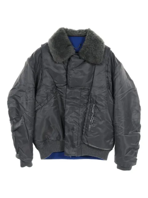Louis Vuitton Pre-Owned 2010s shearling-collar bomber jacket