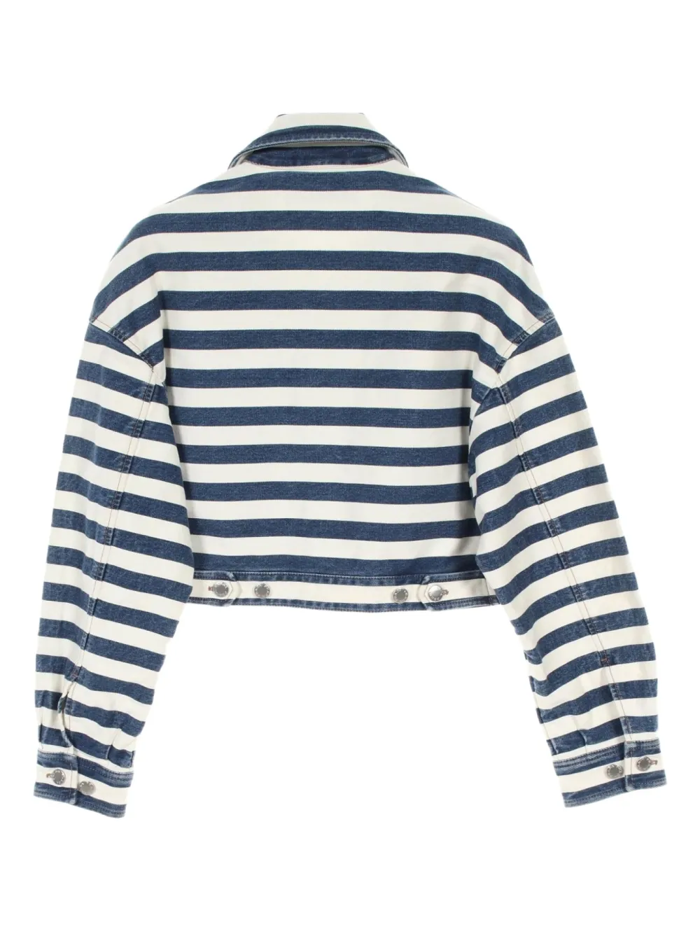 Prada Pre-Owned 2010s cotton-denim striped jacket | Denim Jackets | Image 2