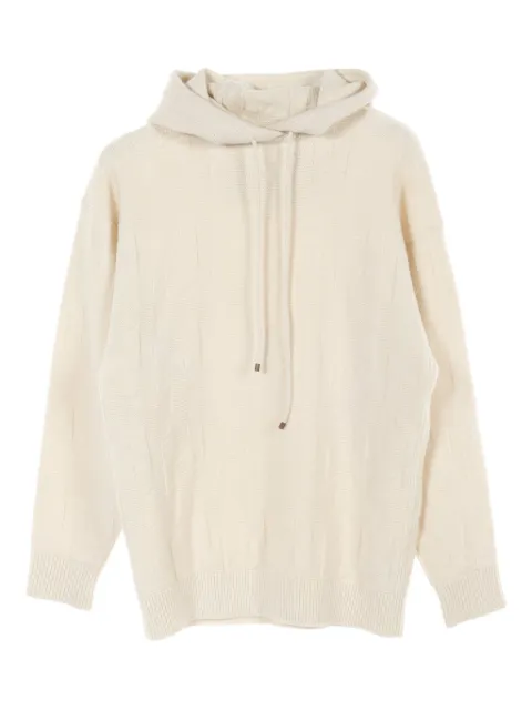 Hermès Pre-Owned hoodie con logo H en jacquard 2010