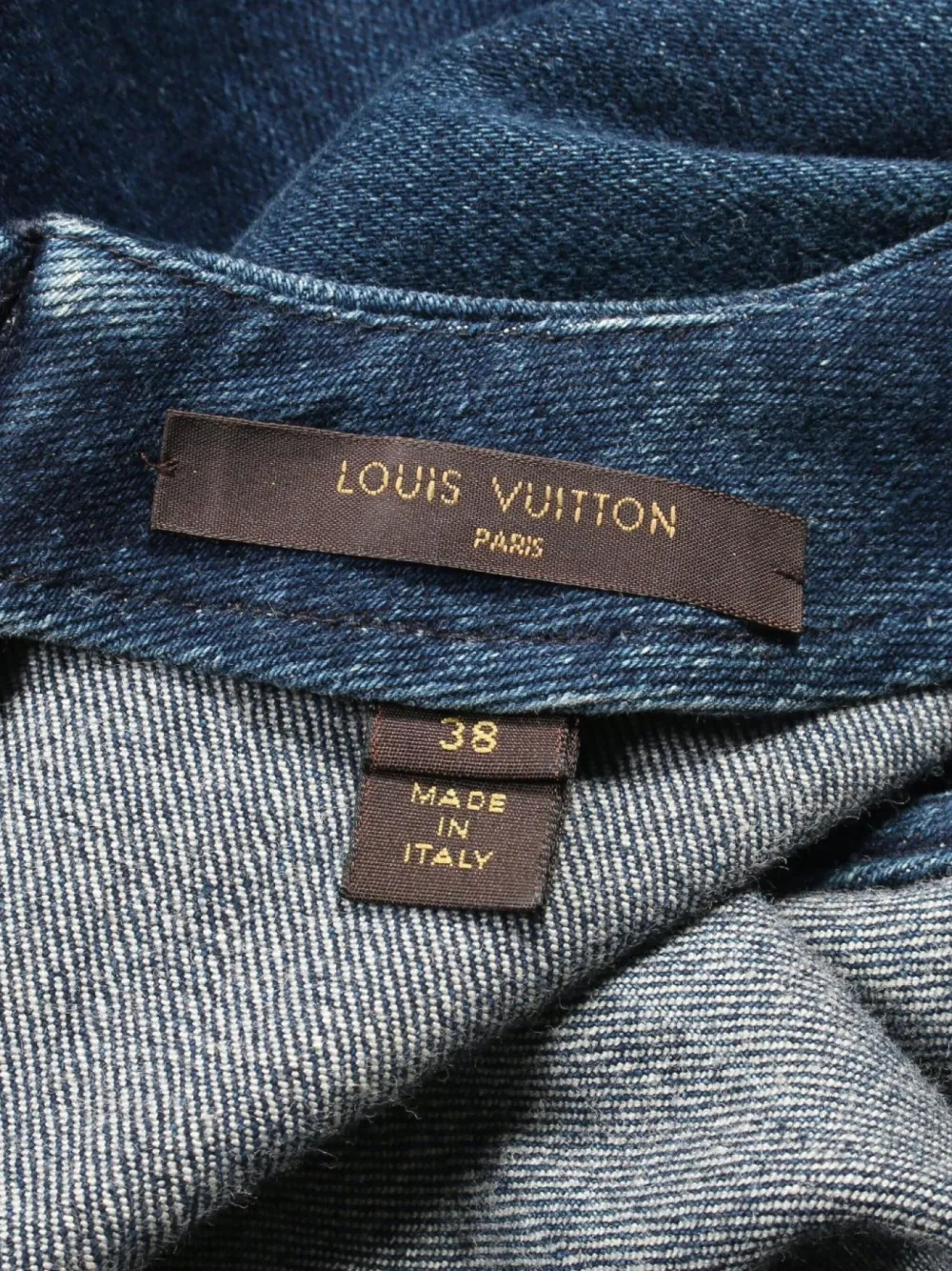 Pre-owned Louis Vuitton 牛仔迷你连衣裙（2010年代典藏款）