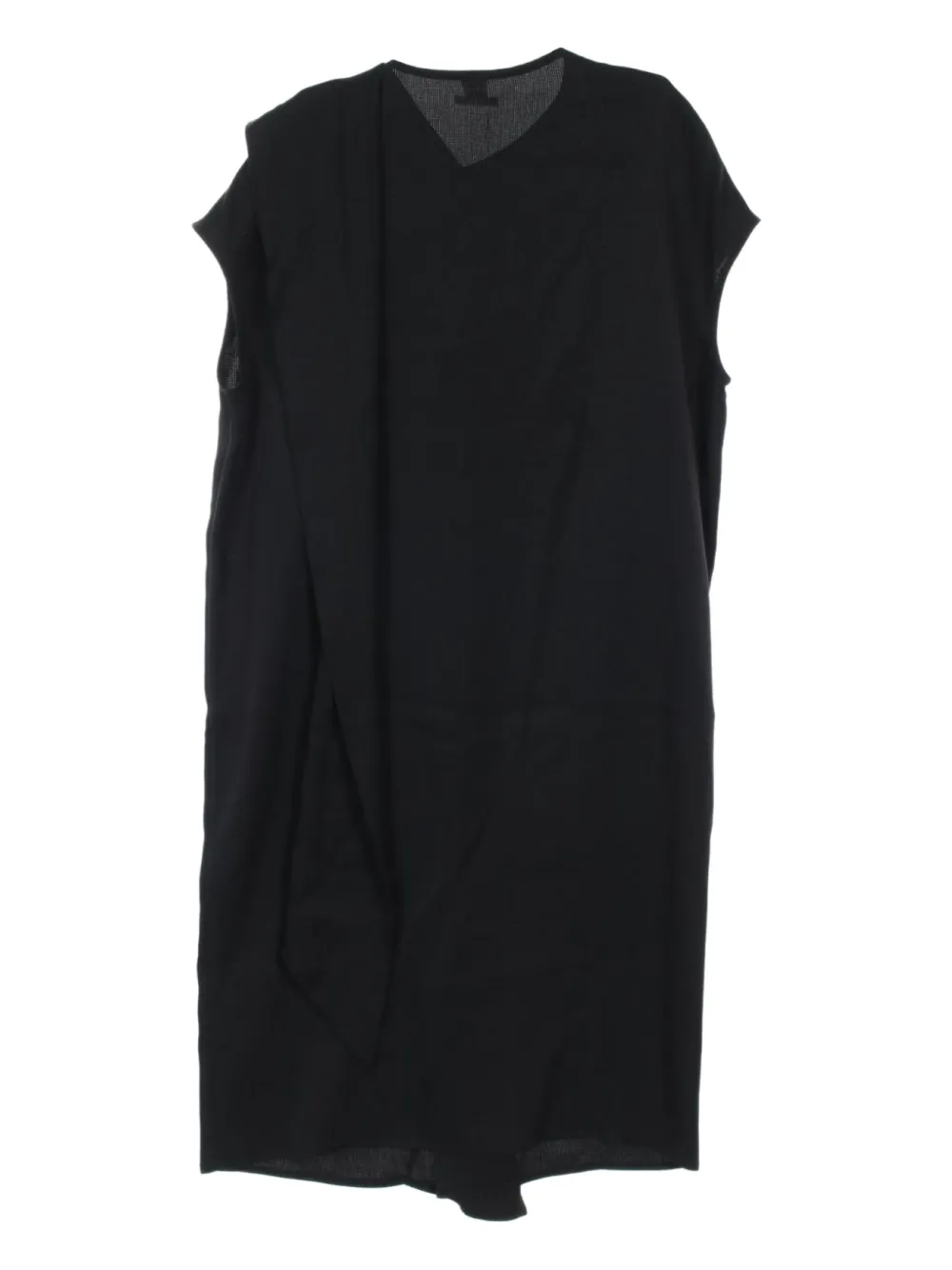 Hermès Pre-Owned 2010s midi-jurk met omslag - Zwart