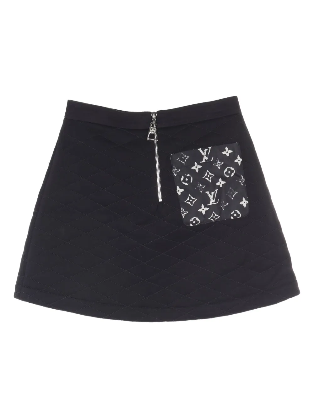 Louis Vuitton Pre-Owned 2010s gewatteerde mini-rok - Zwart