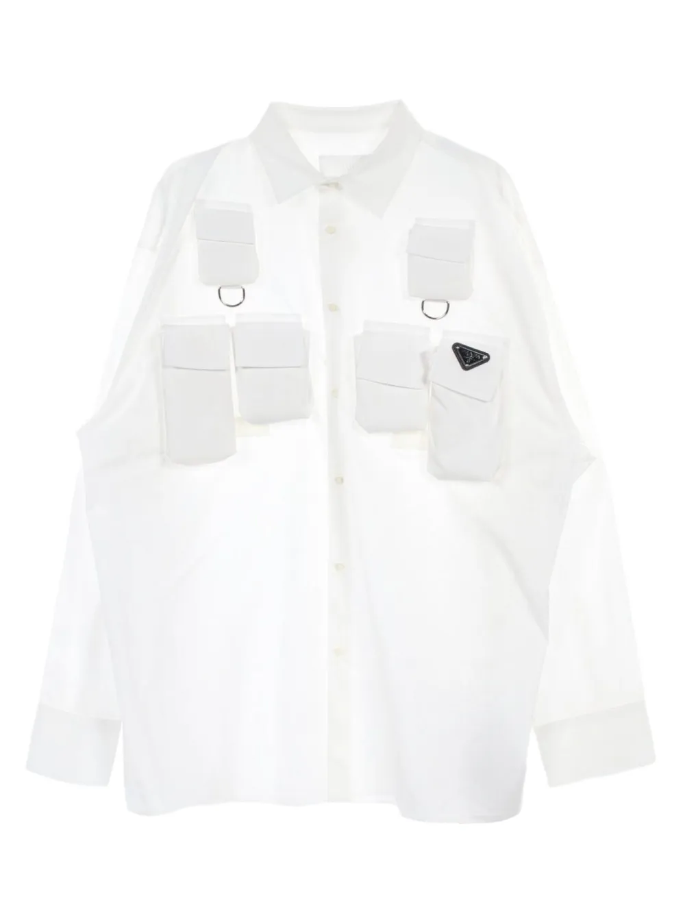 Prada Pre-Owned 2010s multi-pocket shirt | White | Image 1
