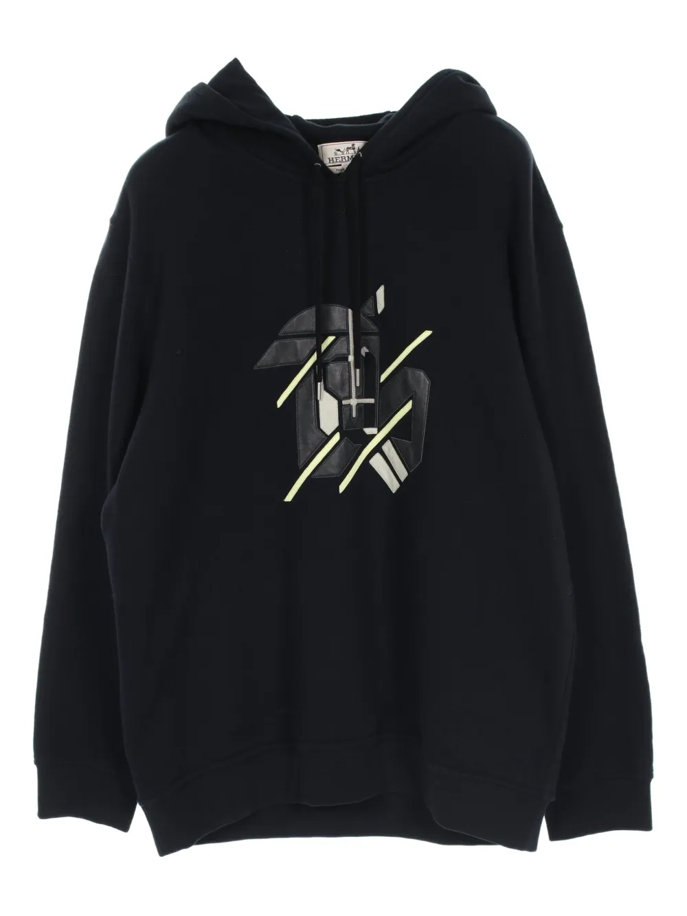 Hermès Pre-Owned Felpa con logo e cappuccio anni 2010 | nero | Image 1