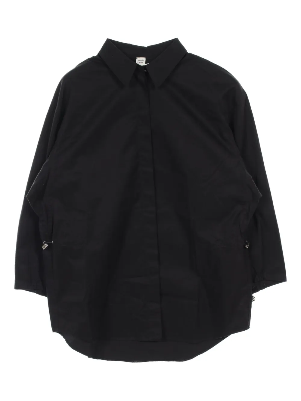 Hermès Pre-Owned 2010s drawstring-waist shirt | Black | Image 1