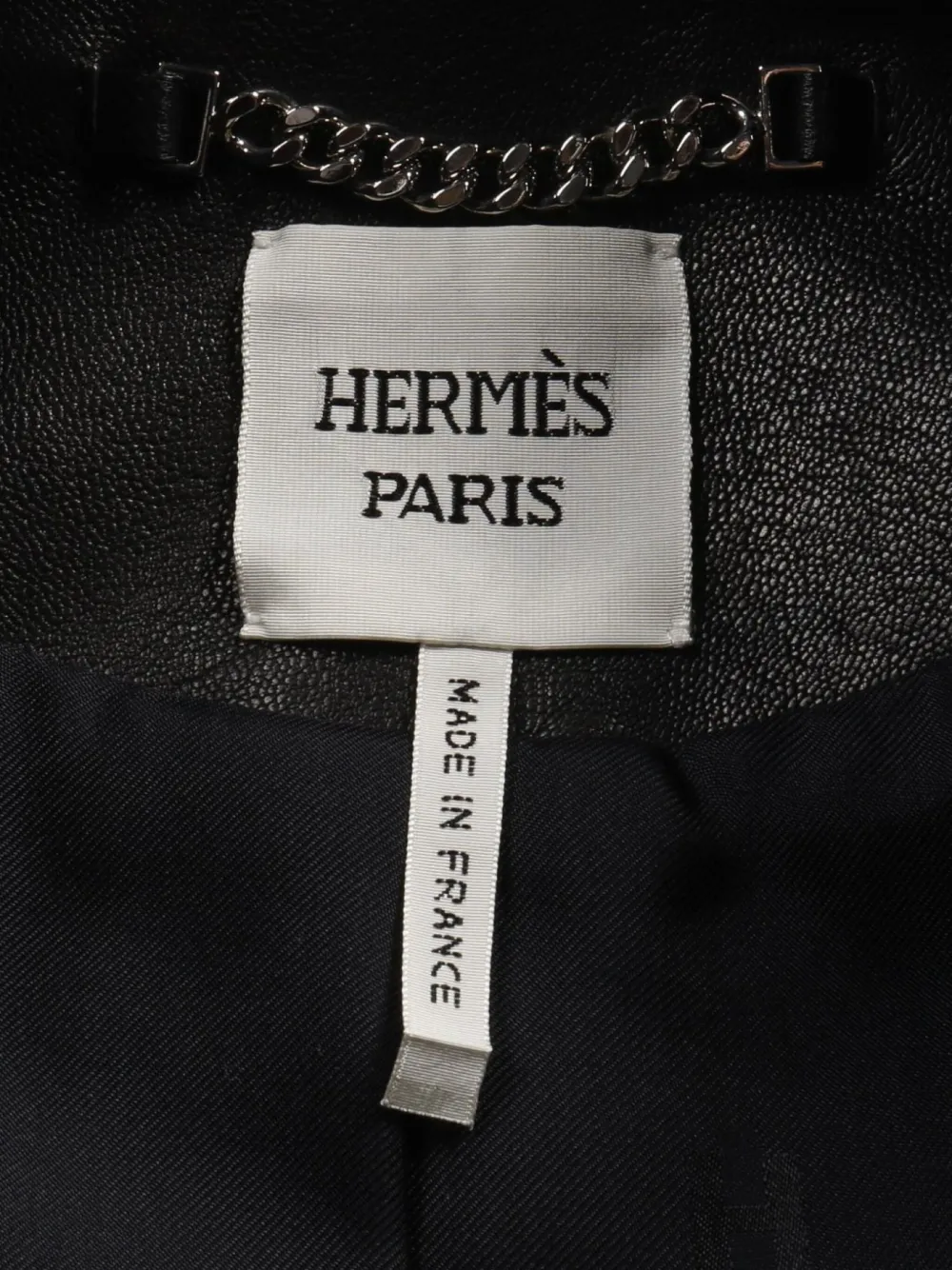Hermès Pre-Owned 2010s Leather Jacket | Black | FARFETCH