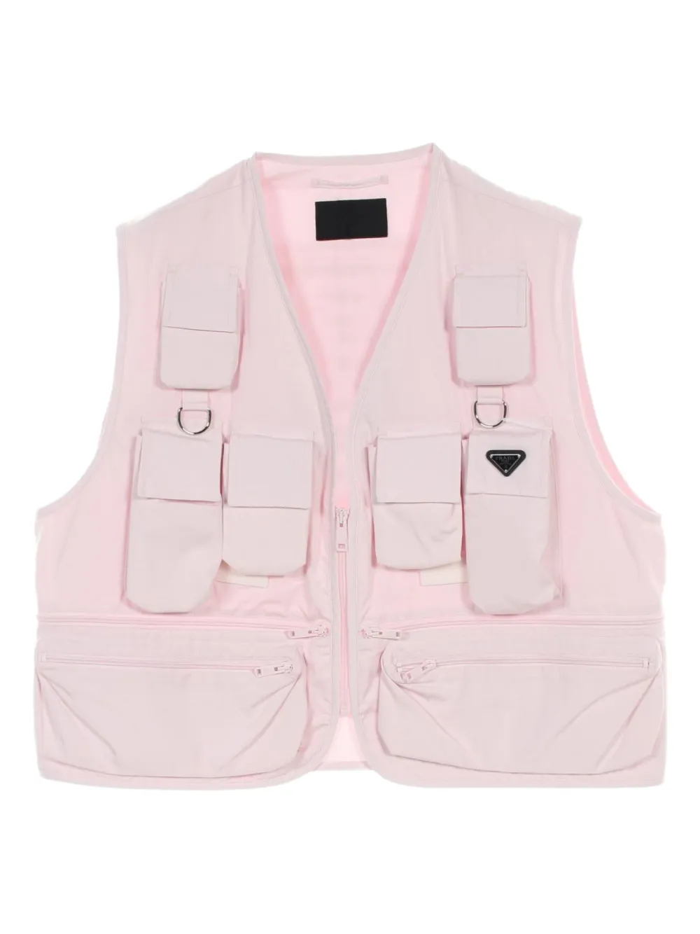 Prada Pre-Owned chaleco con logo triangular 2010 | rosado | Image 1