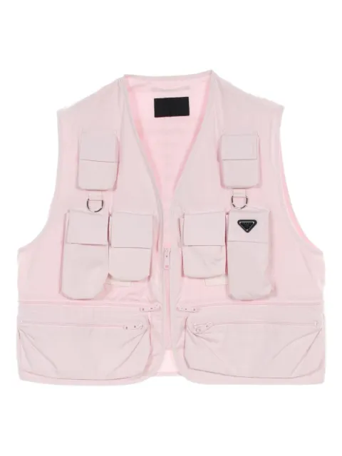 Prada Pre-Owned 2010s Triangle-logo gilet 