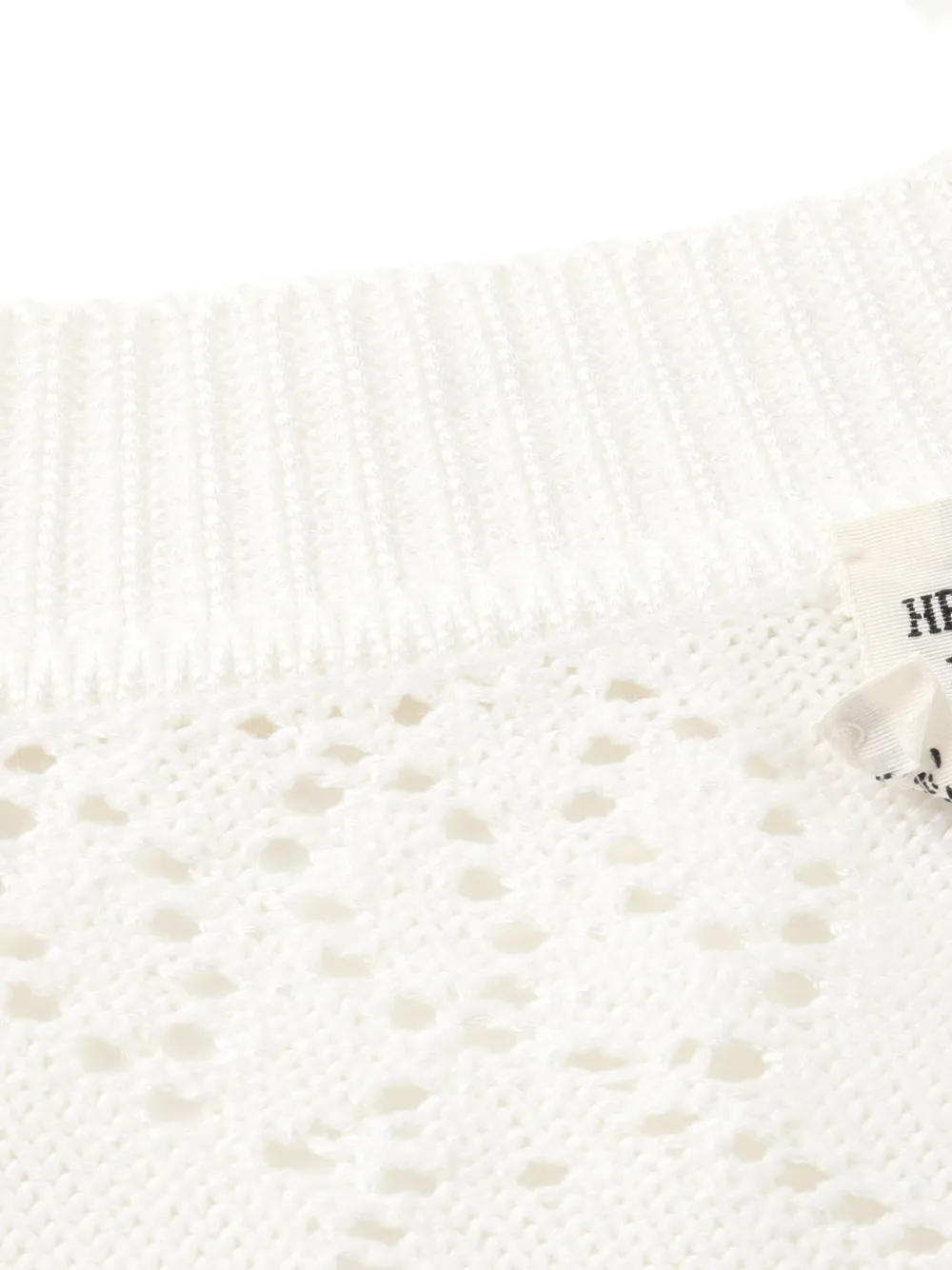 Pre-owned Hermes 2010s Pointelle-knit Cardigan