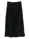 Louis Vuitton Pre-Owned 2010s pleated skirt - Black