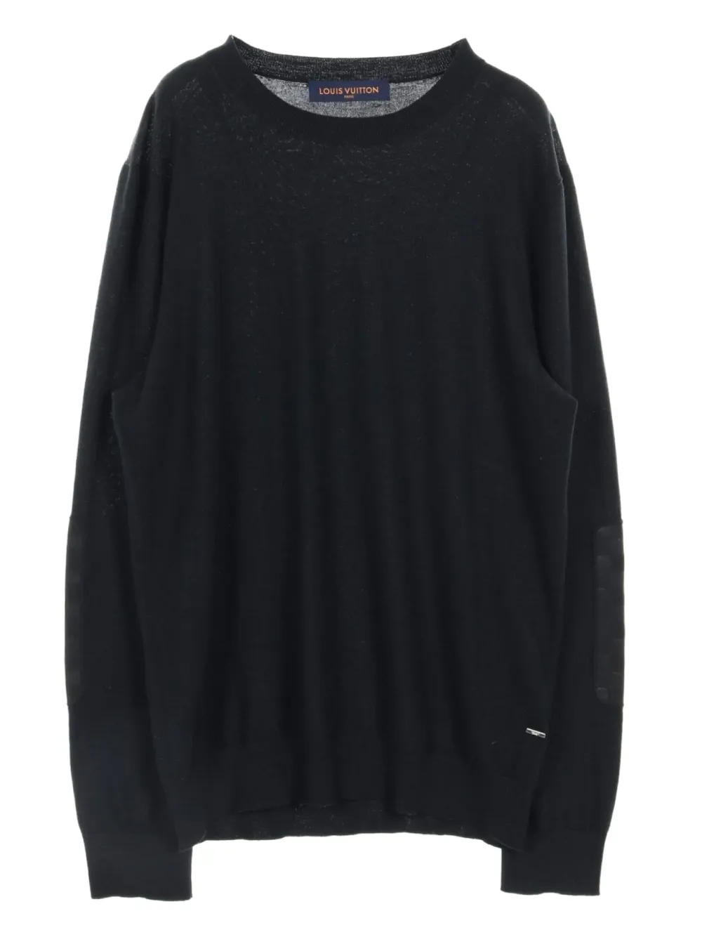 Louis Vuitton Pre-Owned 2010s Damier knit sweater | Black | Image 1