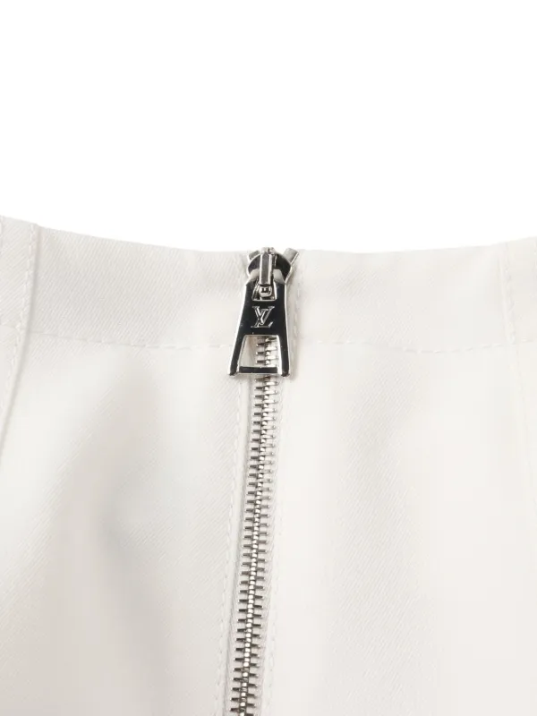 新品未使用　LOUIS VUITTON ホワイト スカート L Louis Vuitton ホワイト プリーツスカート 34