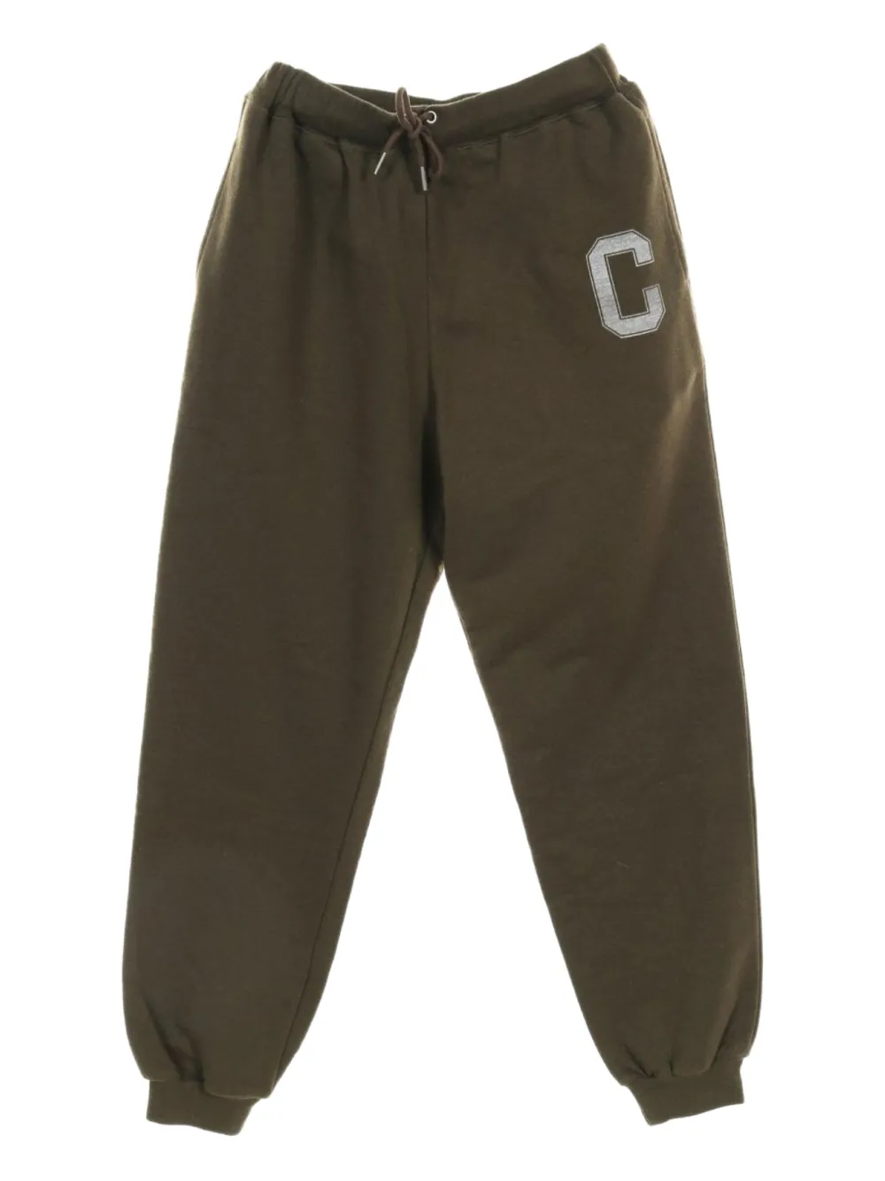 Céline Pre-Owned 2010s logo-print cotton track pants | Green | Image 1
