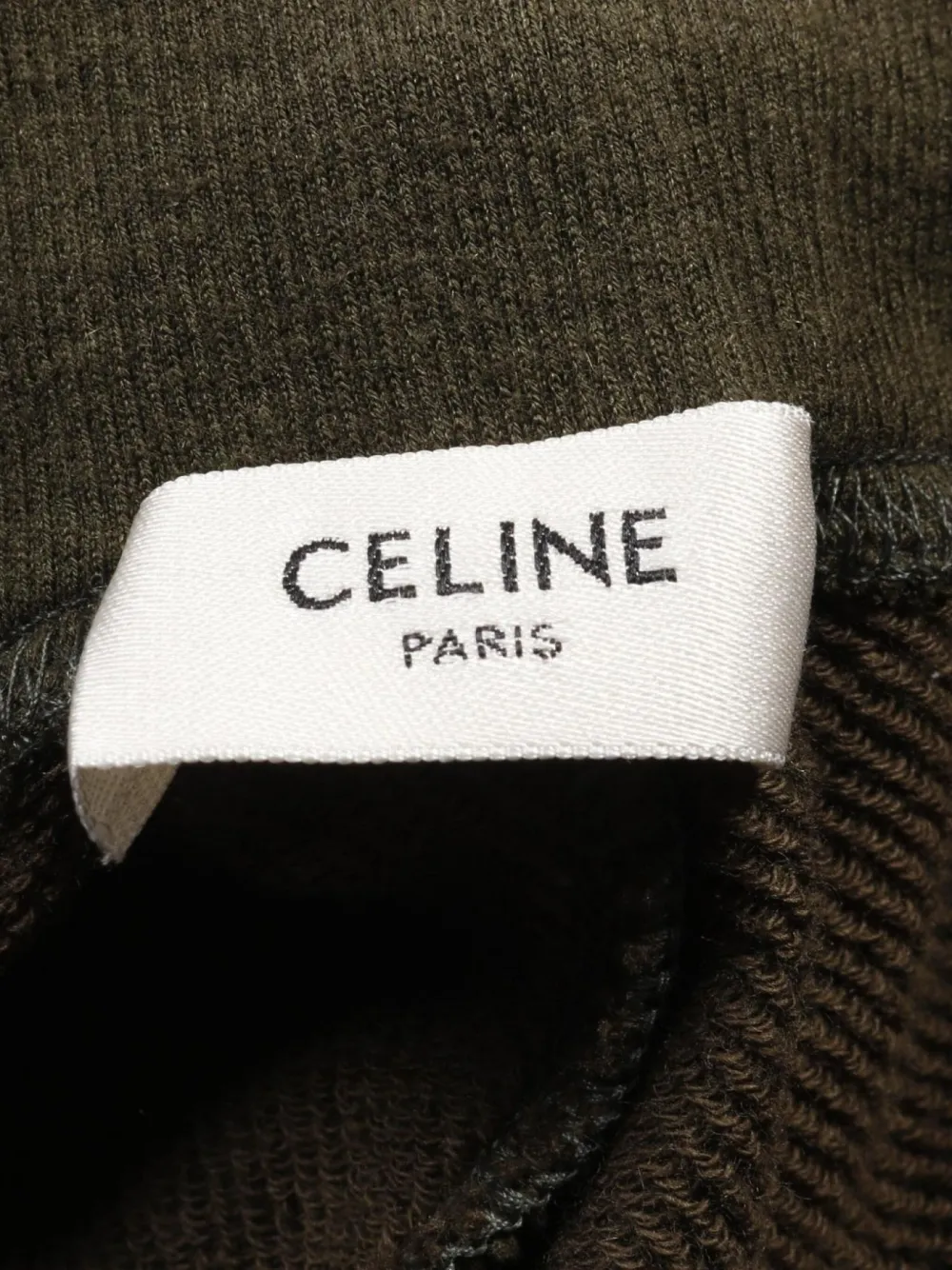 Pre-owned Celine 2010s Logo-print Cotton Track Pants In Green