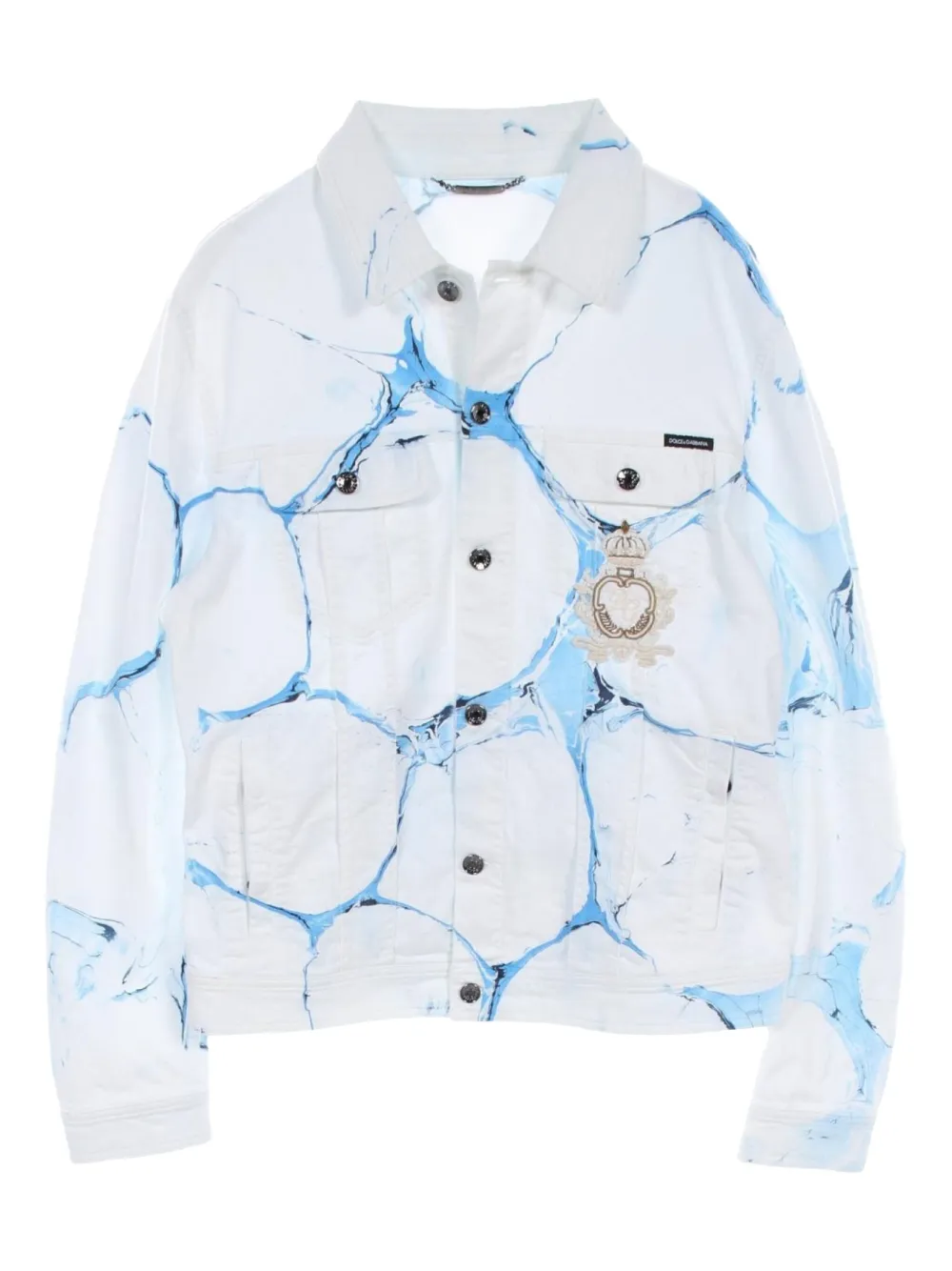 Pre-owned Dolce & Gabbana 2000s Stretch-cotton Denim Jacket