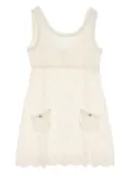 CHANEL Pre-Owned 1986-1988 Coco Mark dress - White