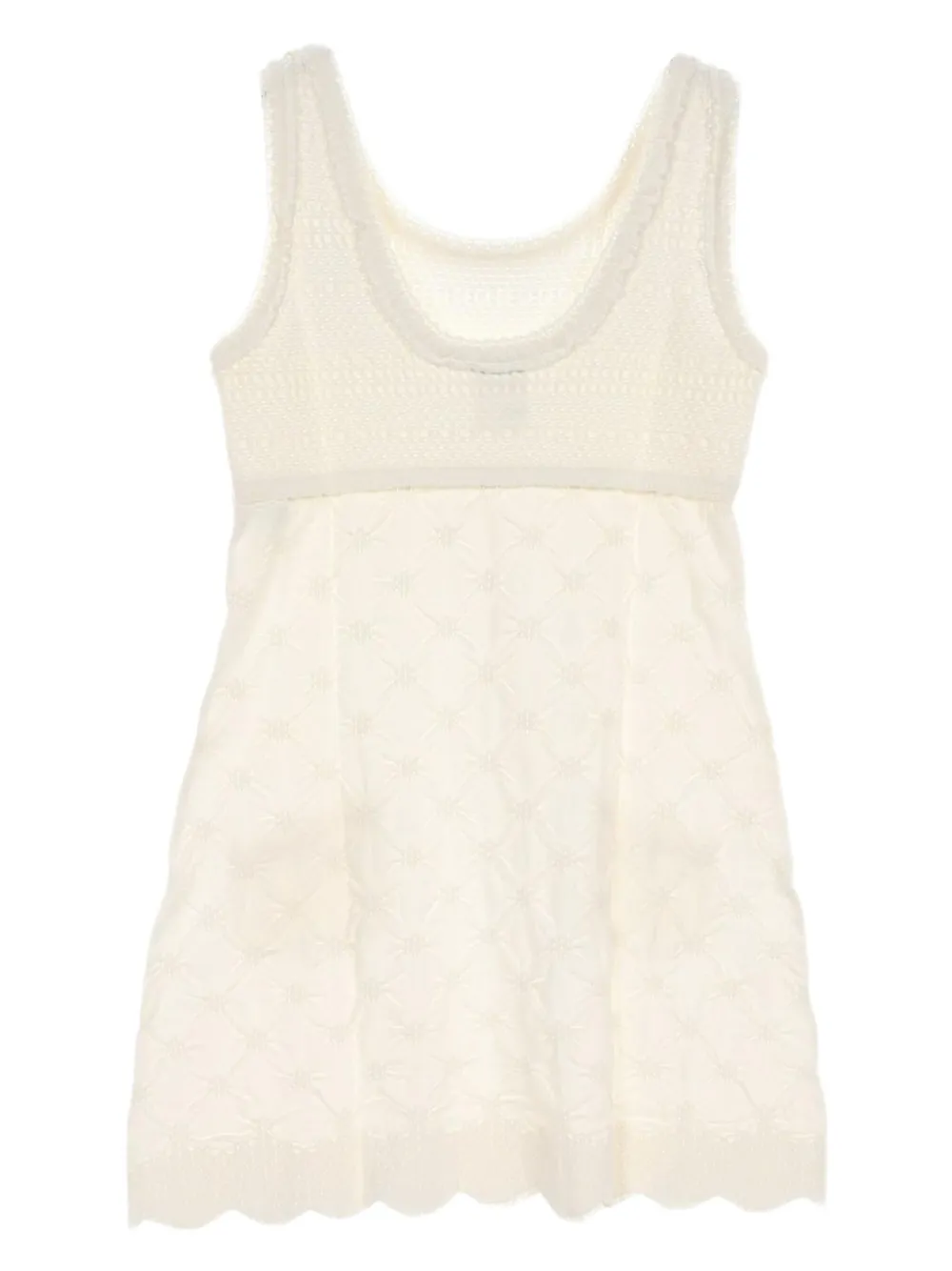 CHANEL Pre-Owned 1986-1988 Coco Mark jurk - Wit