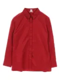 Hermès Pre-Owned 2010s Caleche-embroidery shirt - Red