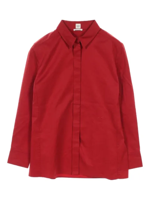 Hermès Pre-Owned camisa con bordado Caleche 2010