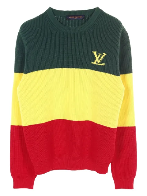 Louis Vuitton Pre-Owned 2010s logo intarsia-knit jumper 