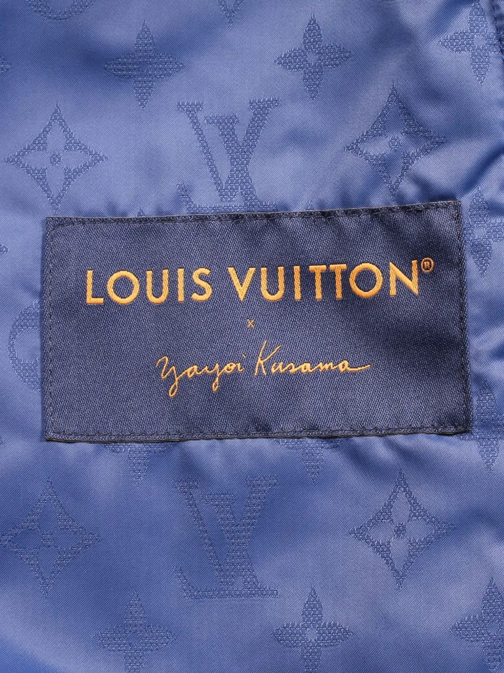Pre-owned Louis Vuitton X Yayoi Kusama 2010s Monogram-jacquard Jacket In Blue