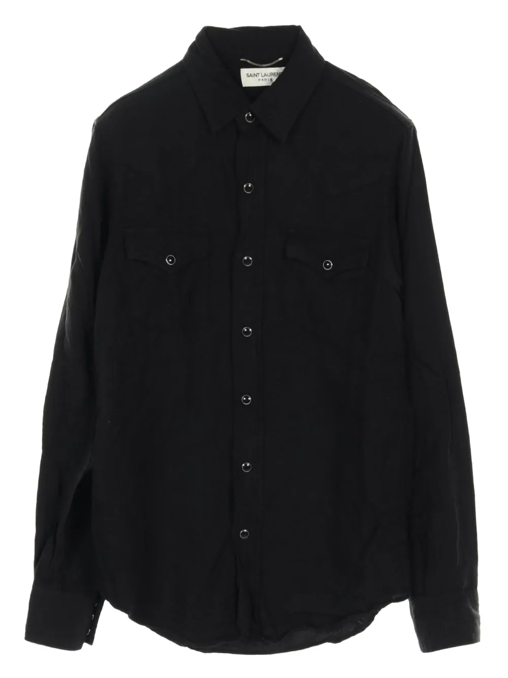 Saint Laurent Pre-Owned 2000s long-sleeve shirt | Black | Image 1