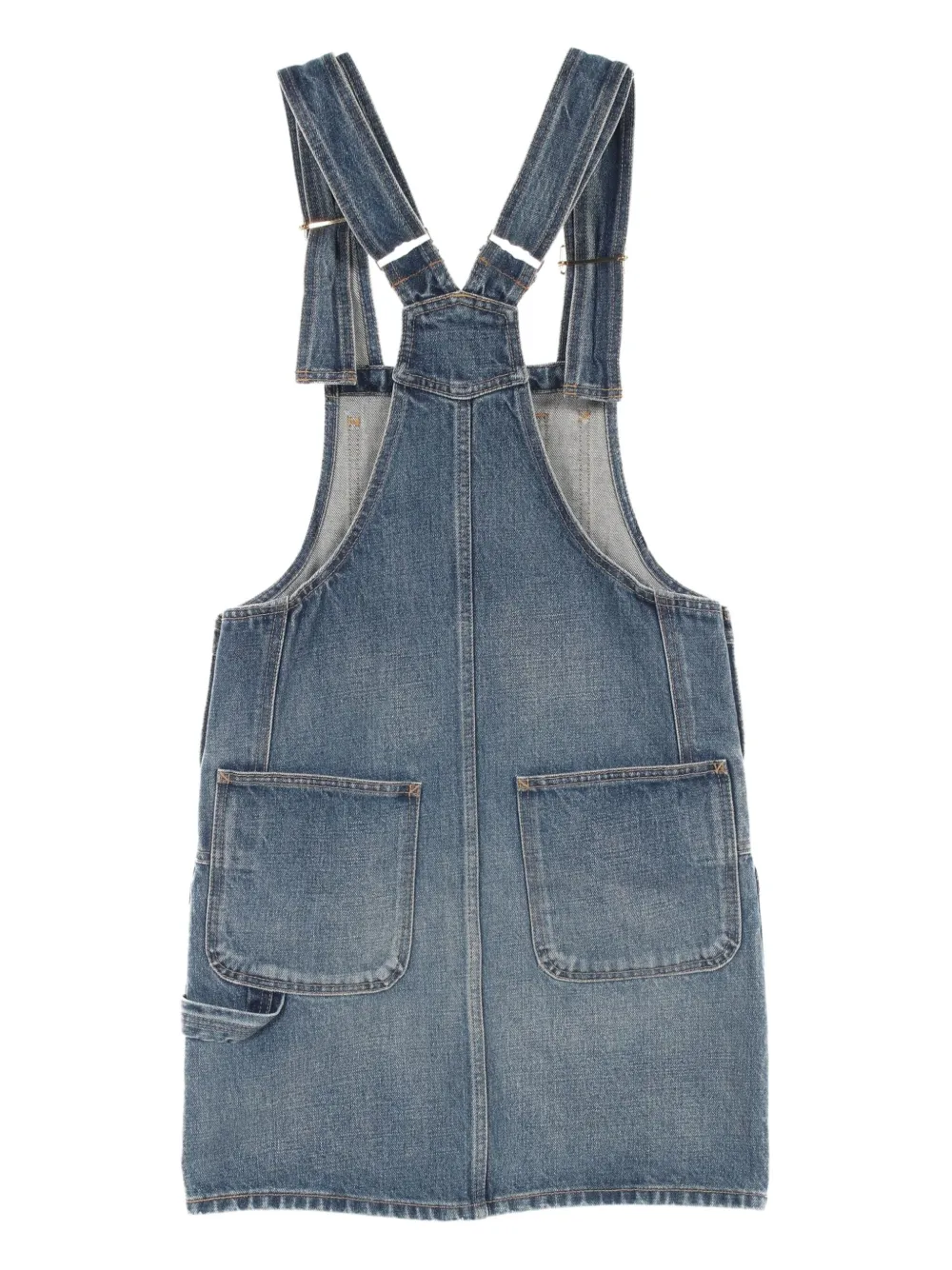 Céline Pre-Owned 2010s denim mini-jurk - Blauw