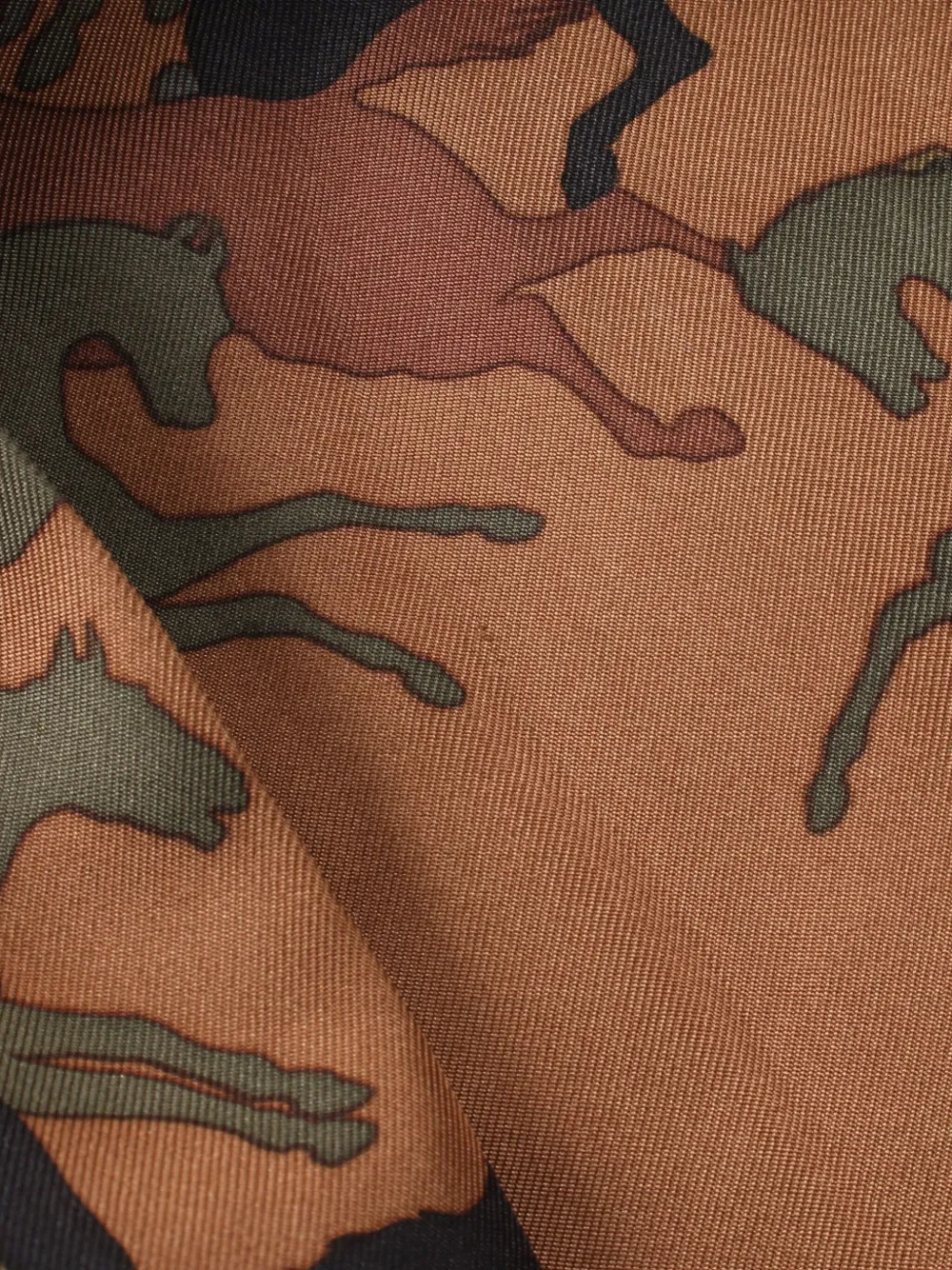 Hermès Pre-Owned 2010s rok met paardenpatroon - Bruin