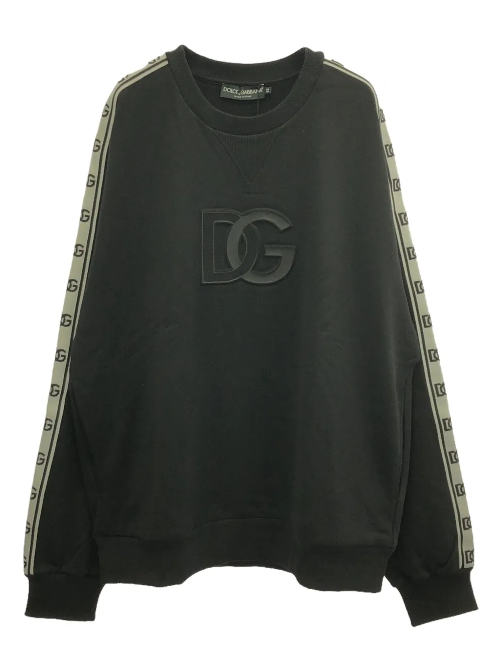 Dolce & Gabbana Pre-Owned 2020s DG-tape sweatshirt | Black | Image 1
