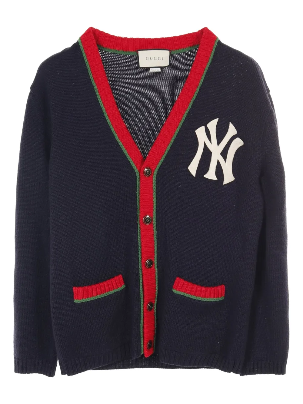 Gucci Pre-Owned cárdigan New York Yankees 2010 en colaboración con MLB | azul | Image 1