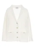 CHANEL Pre-Owned 1986-1988 Coco Mark cardigan - White