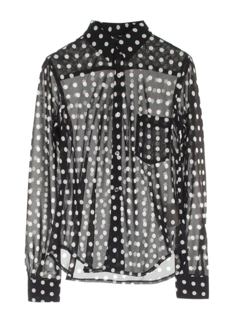 Comme Des Garçons Pre-Owned 2010s polka dot-print shirt
