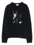 Hermès Pre-Owned 2010s patch-detail sweatshirt - Blue