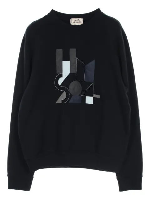 Hermès Pre-Owned 2010s patch-detail sweatshirt