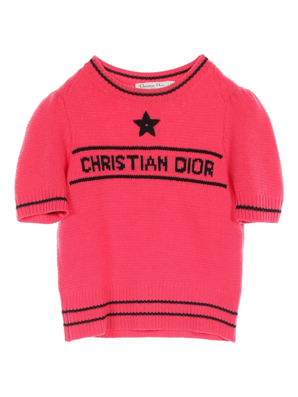Christian Dior Pre-Owned 2010s logo knitted sweater | Pink | Image 1