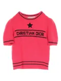 Christian Dior Pre-Owned 2010s logo knitted sweater - Pink
