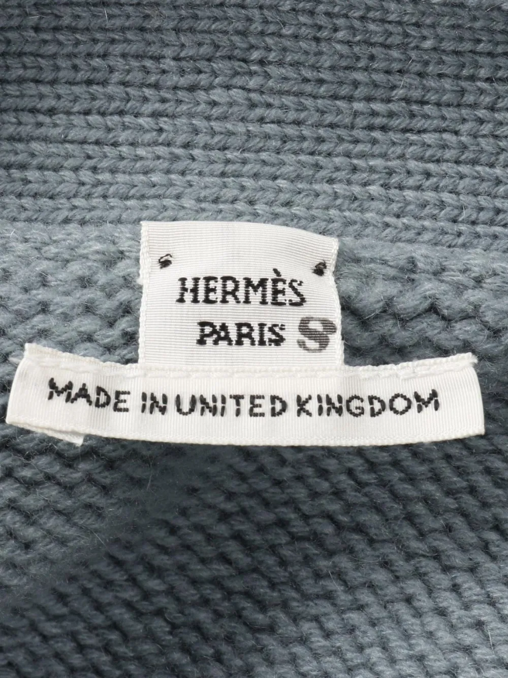 Pre-owned Hermes 2010s Cashmere Cardigan In Blue