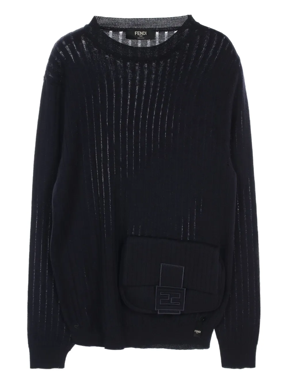 Fendi Pre-Owned suéter con cuello redondo 2010 | azul | Image 1