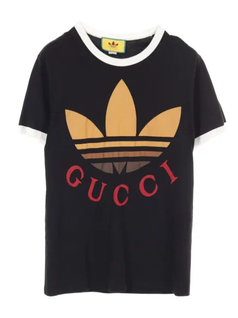 Gucci Pre-Owned playera con logo estampado en colaboración con adidas 2010