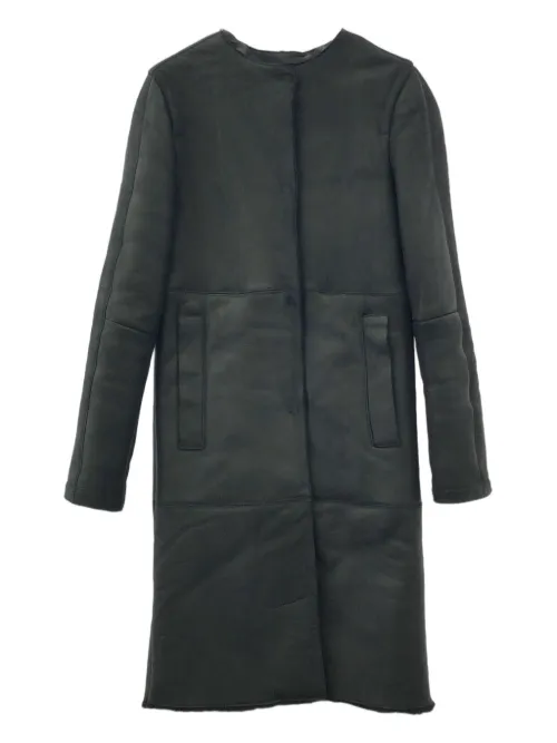 Manteau en cuir (années 2010) - Jil Sander Pre-Owned - Modalova