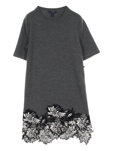 Louis Vuitton Pre-Owned vestido con ribete de encaje 2020