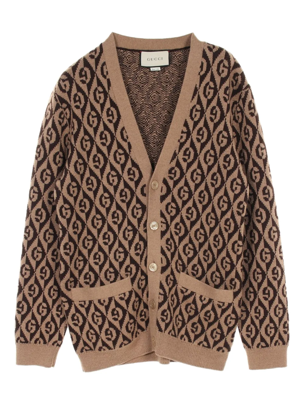 Gucci Pre-Owned 10's G Rhombus cardigan | Neutrals | Image 1