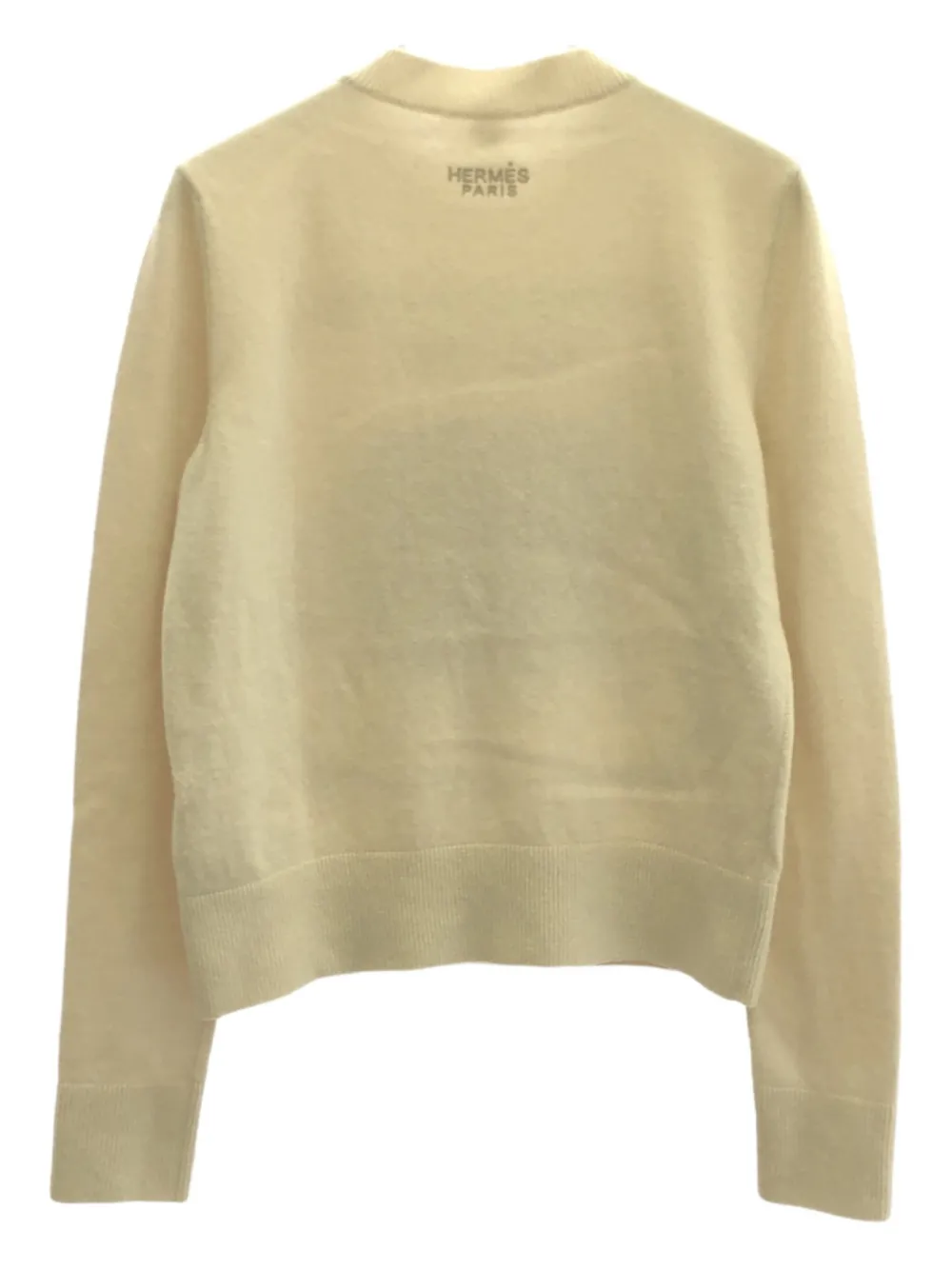 Pre-owned Hermes 10's Les Tambours Sweater In Neutral