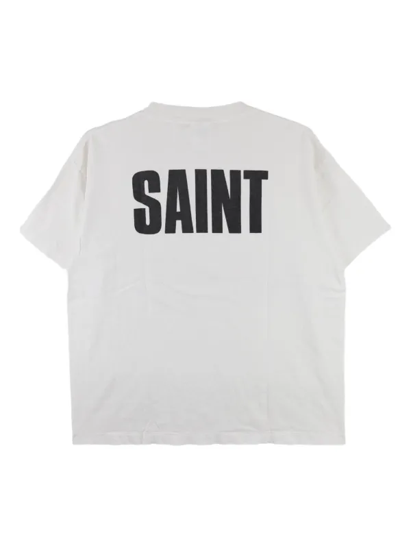 Tシャツ・カットソー SAINT MXXXXXX LOGO COTTON T-SHIRT SAINT MXXXXXX x Friends Cotton T-shirt | White | FARFETCH