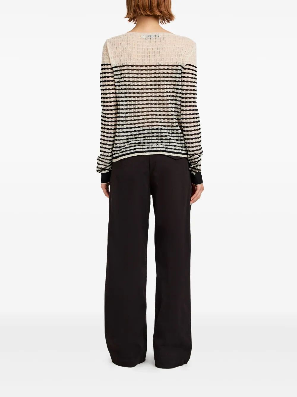 Proenza Schouler White Label Gestreepte top Beige
