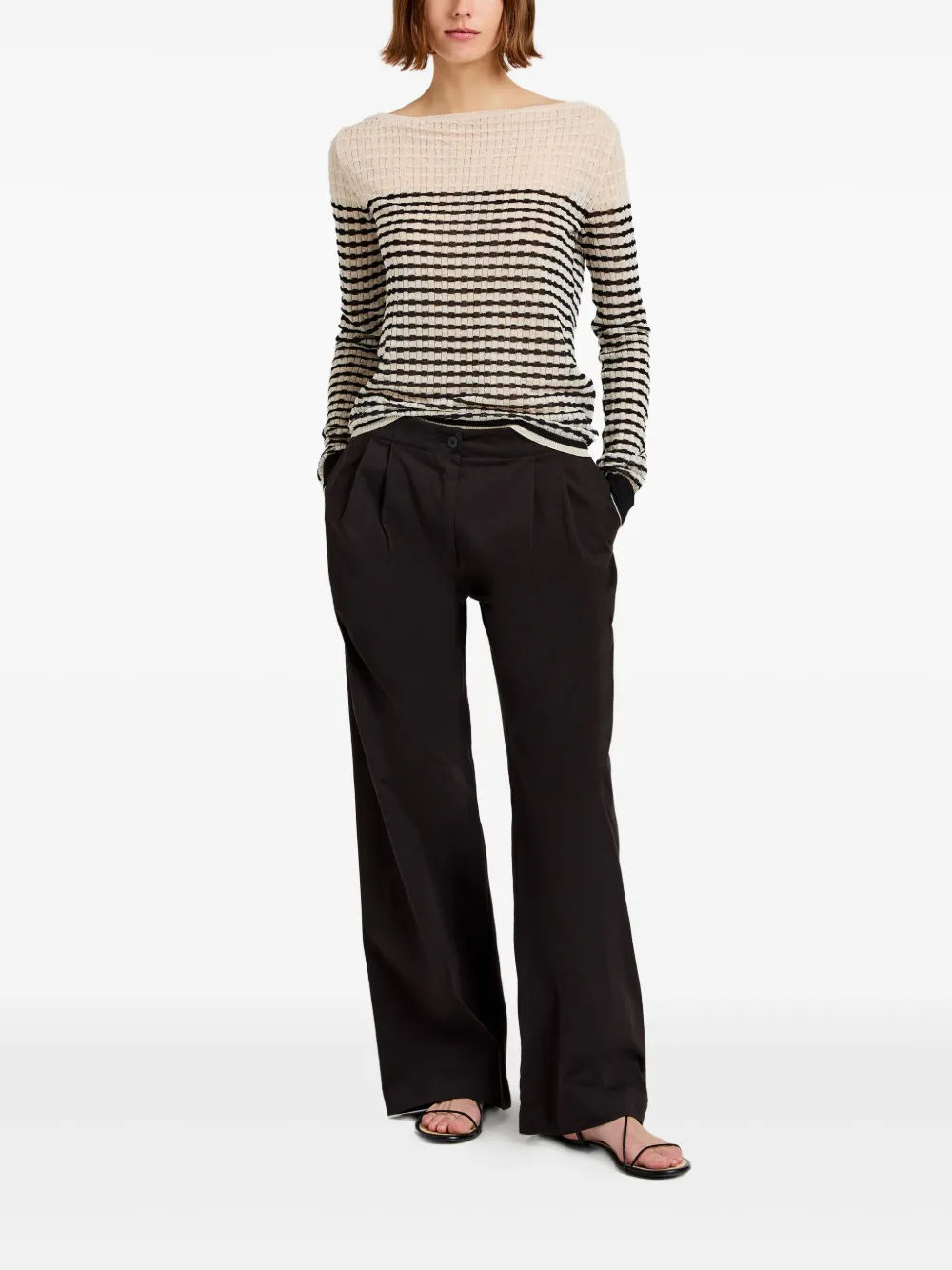 Proenza Schouler White Label striped knitted top | Vests & Tank Tops | Image 2