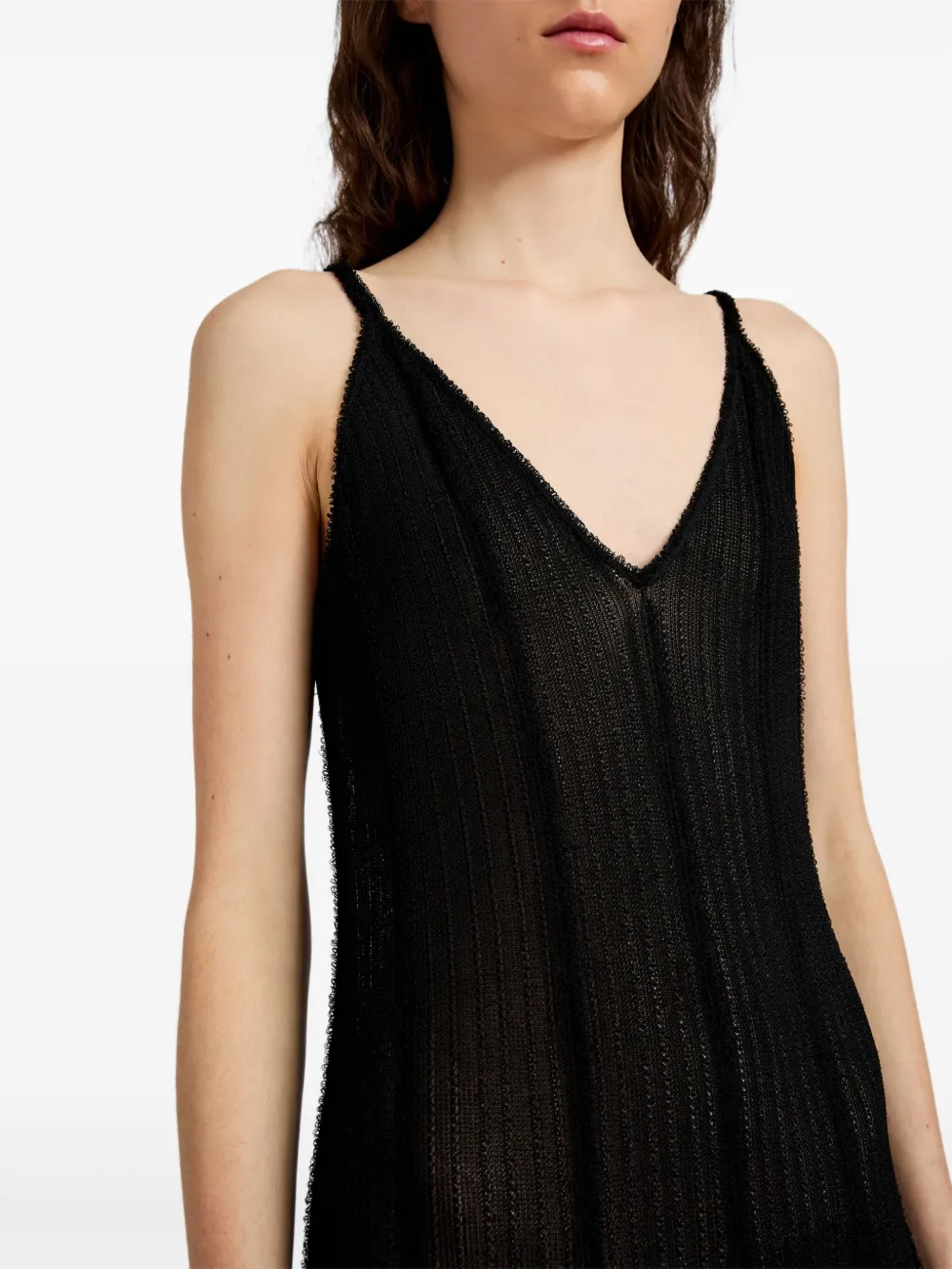 Proenza Schouler Tavia Midi Dress In Black