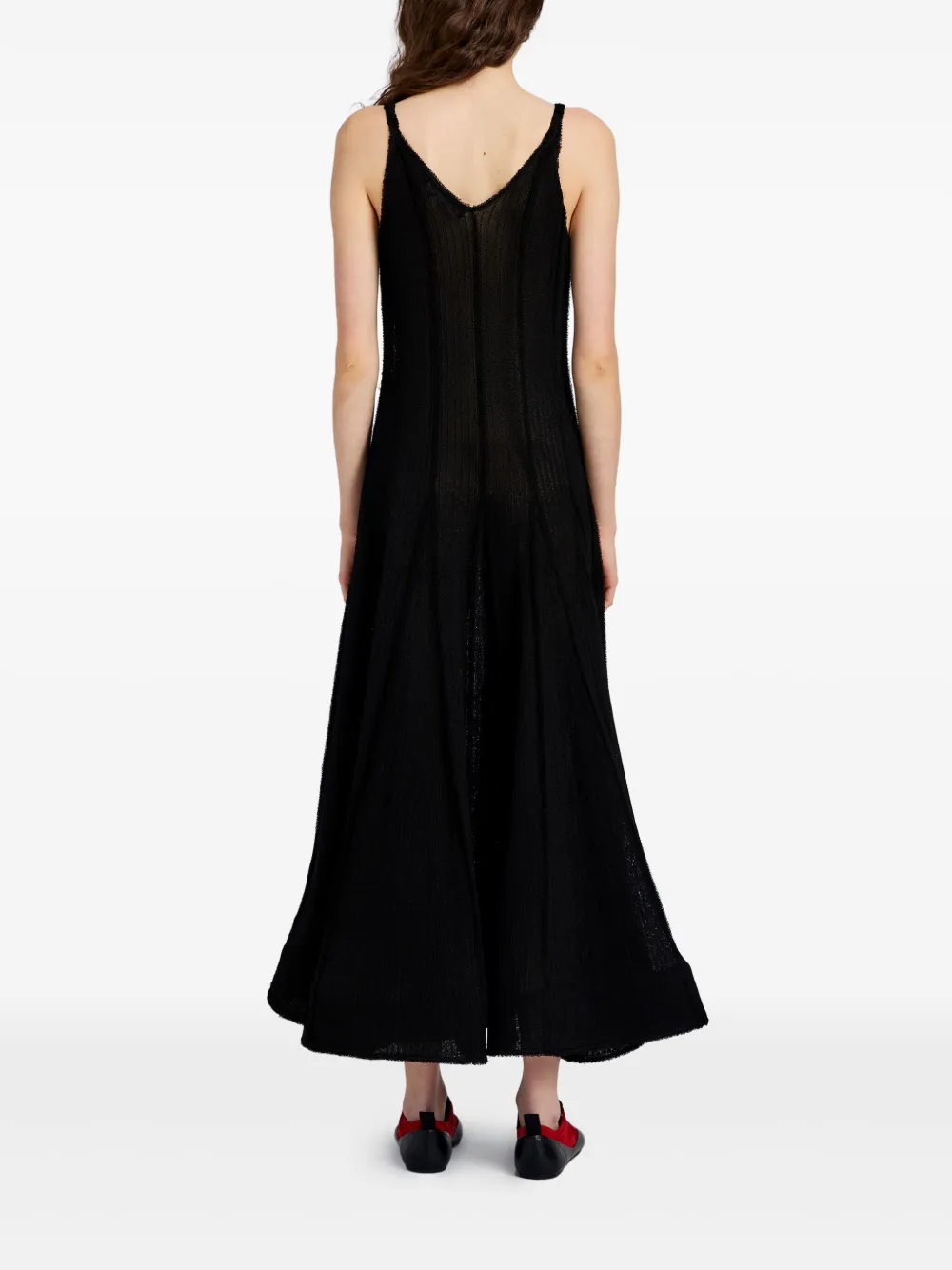 Proenza Schouler Tavia Midi Dress In Black